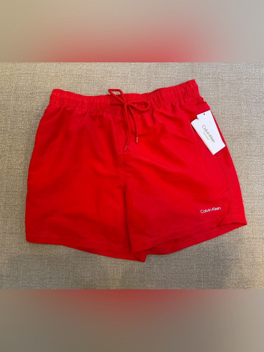 Calvin Klein Men’s Red Swim Shorts